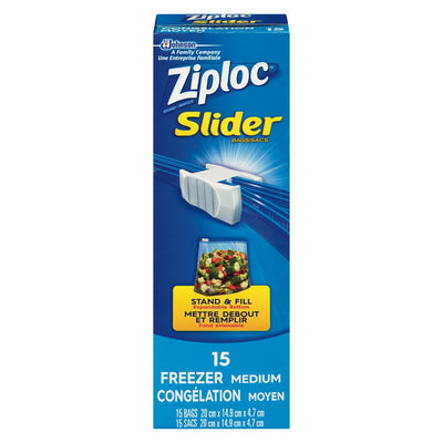 ZIPLOC MEDIUM LOCK FREEZE BAGS [15 S]