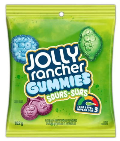 JOLLY RANCHER GUMMIES SOURS (Level 3), 182 g