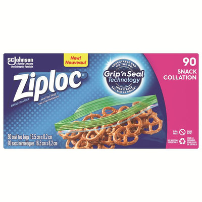 ZIPLOC SNACK BAGS [90 PK]