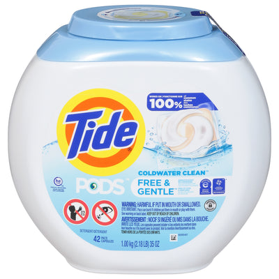 TIDE PODS FREE & GENTLE [42 PK]