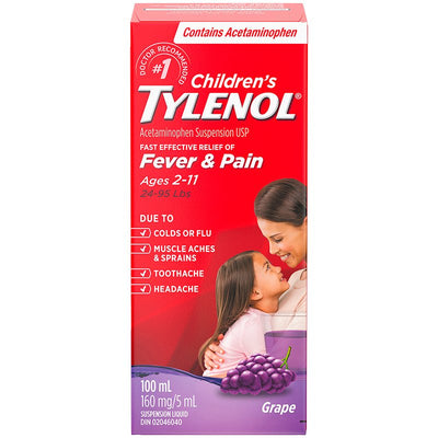 TYLENOL CHILD LIQUID GRAPE [100 ML]