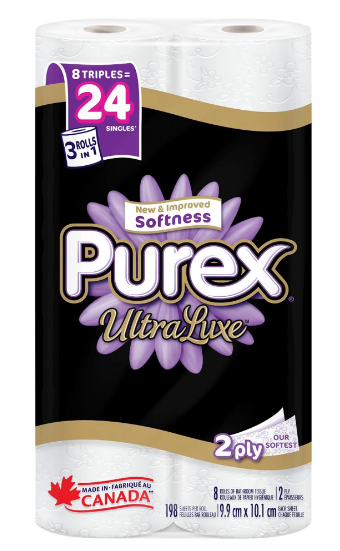 PUREX ULTRA LUXE TISSUE [8 ROLL]