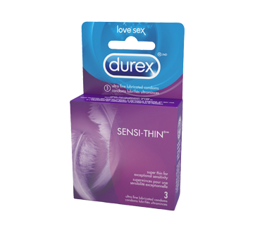 DUREX LUBRICATED CONDOM Sensi-Thin, 3pk