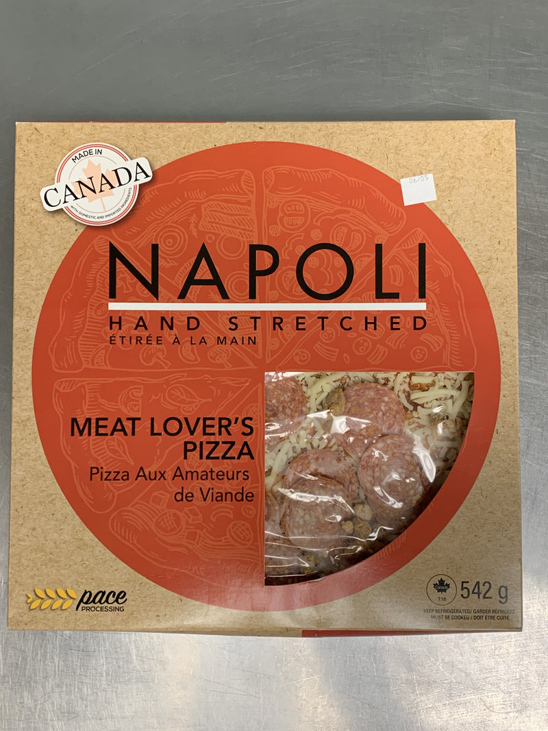 NAPOLI HAND STRETCHED PIZZA Meat Lover's, 542 g