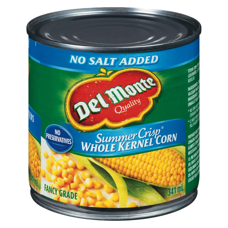 DEL MONTE NO SALT KERNEL CORN [341 ML]