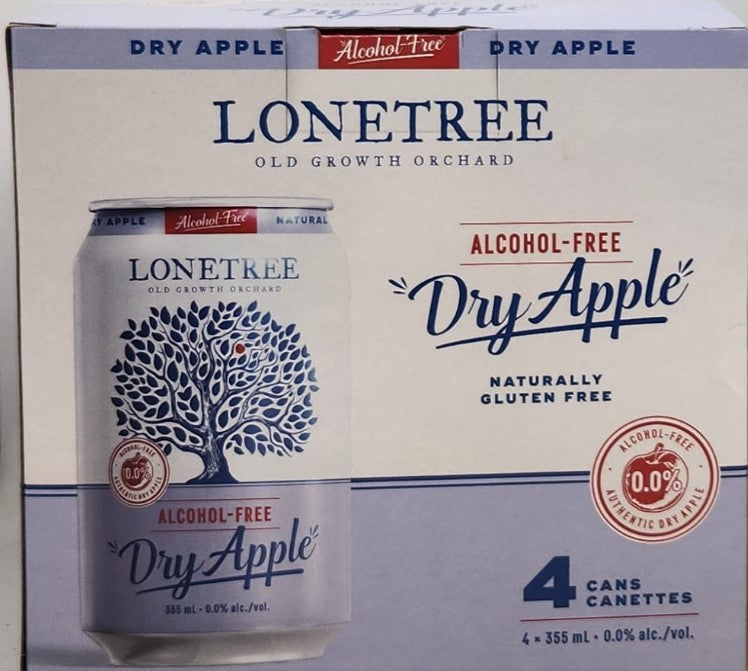 LONETREE 0% DRY APPLE CIDER [4 pkg]
