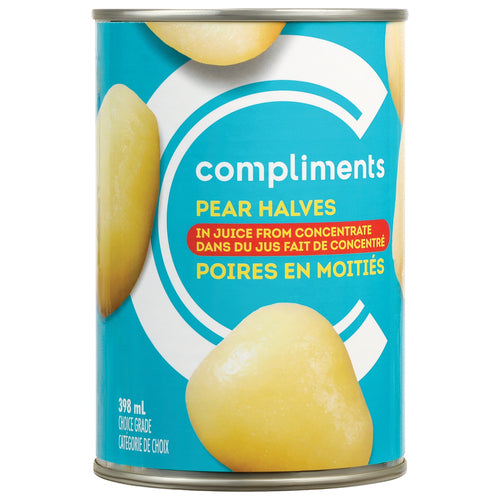 COMPLIMENTS PEAR HALVES JUICE [398 ML]