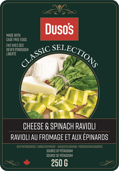 DUSO SPINACH CHEESE RAVIOLI [250 G]