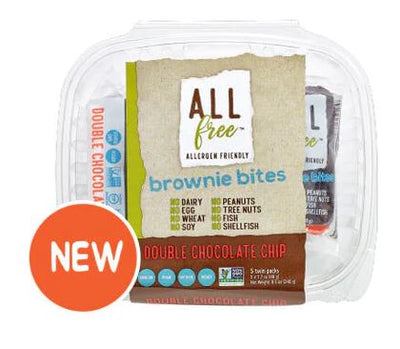 ALL FREE BROWNIE BITES Double Chocolate Chip, 240 G