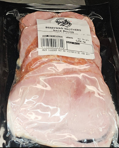 BERRYMAN BROS SLICED BACK BACON