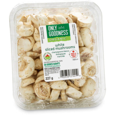 SLICED WHITE MUSHROOMS [227 G]