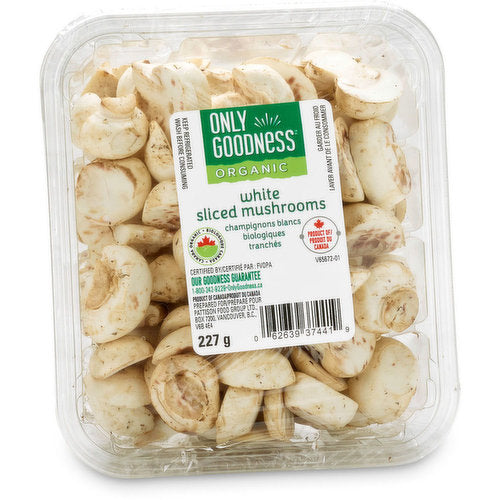 SLICED WHITE MUSHROOMS [227 G]