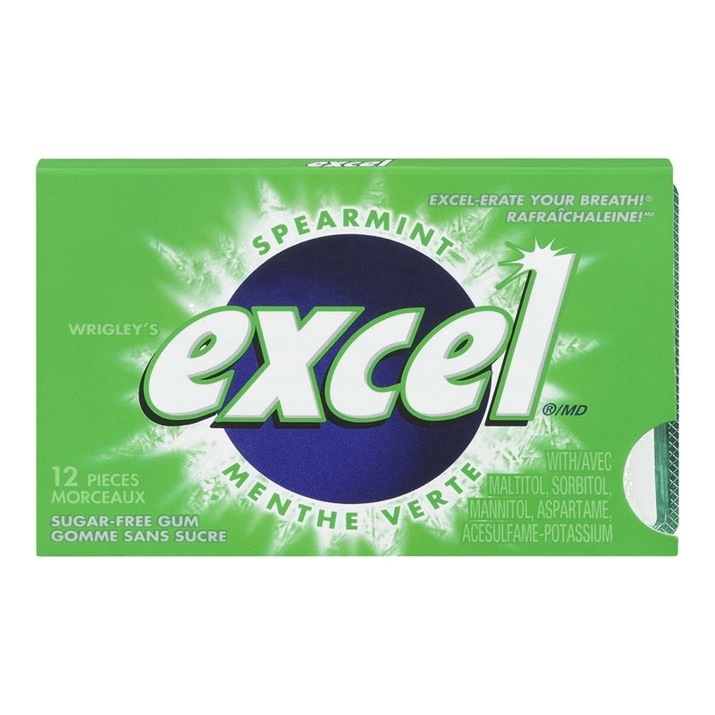 EXCEL SUGARFREE SPEARMINT GUM [12 S]