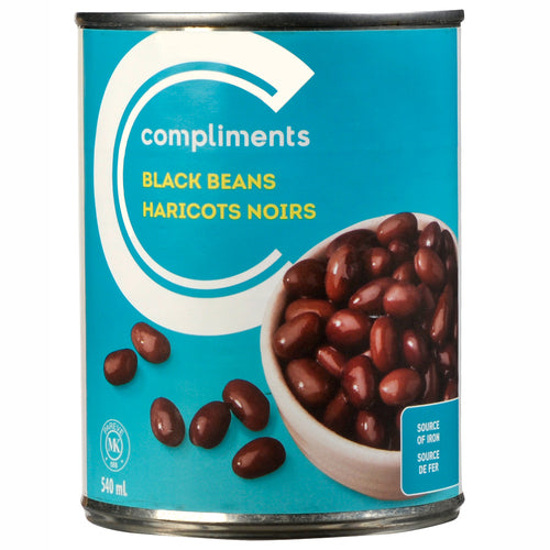 COMPLIMENTS BLACK BEANS [540 ML]