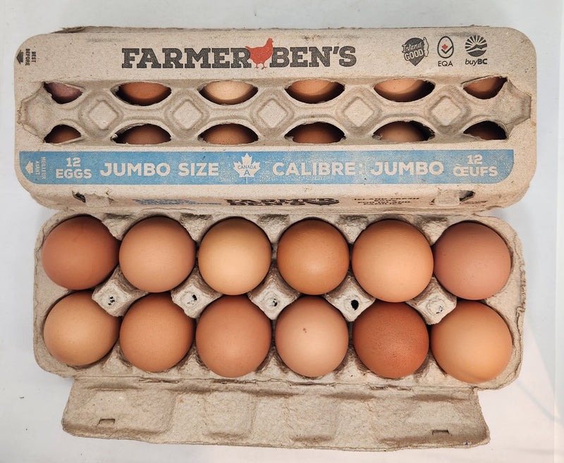 FARMER BEN'S EGGS Jumbo Brown, 1dzn