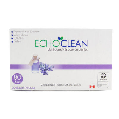 ECHOCLEAN LAVENDER DRYER SHEET [80 pkg]