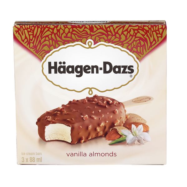 HAAGEN DAZS VAN ALMOND BARS [3 pcs]