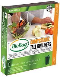 BIOBAG COMPOSTABLE BIN LINERS [10 pkg]