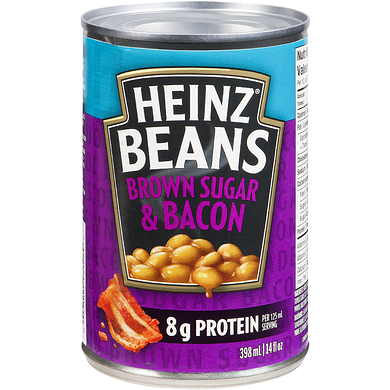 HEINZ ORIGINAL BEANS with Brown Sugar & Bacon, 398 g