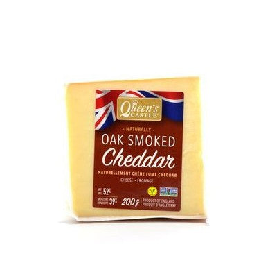 QUEEN'S CASTLE CHEESE Oak Smoked Cheddar, 200g
