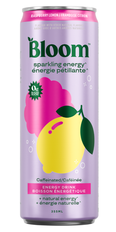 BLOOM ENERGY DRINK RASP LEMON [355 ML]