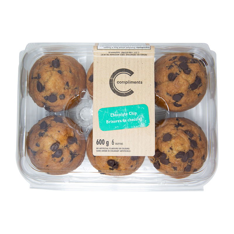 COMPLIMENTS CHOC CHIP MUFFINS [600 G]