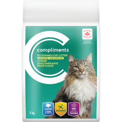 COMPLIMENTS CAT LITTER UNSCENT [4 KG]