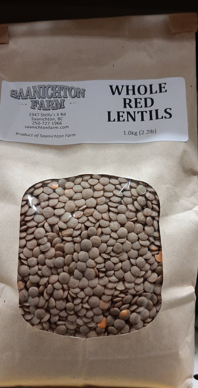 SAANICHTON WHOLE RED LENTILS [1 EACH]