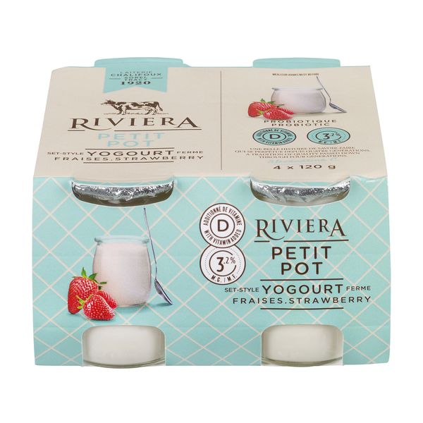 RIVIERA YOGURT STRAWBERRY [4 /120G]