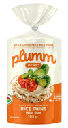 PLUM GOOD WILD RICE THINS [95 G]