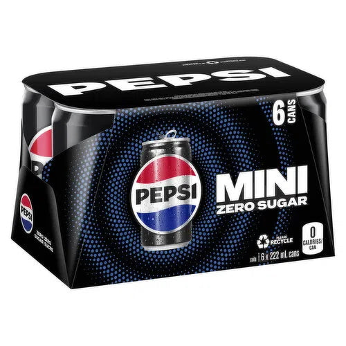 PEPSI ZERO MINI CANS [6 X222]