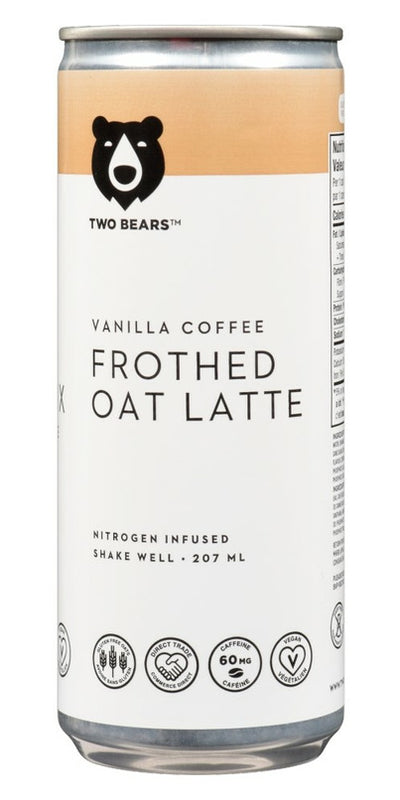 TWO BEARS FROTHED OAT LATTE Vanilla, 207 ml