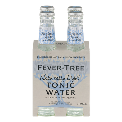 FEVER TREE LIGHT TONIC WATER [4 x200M]