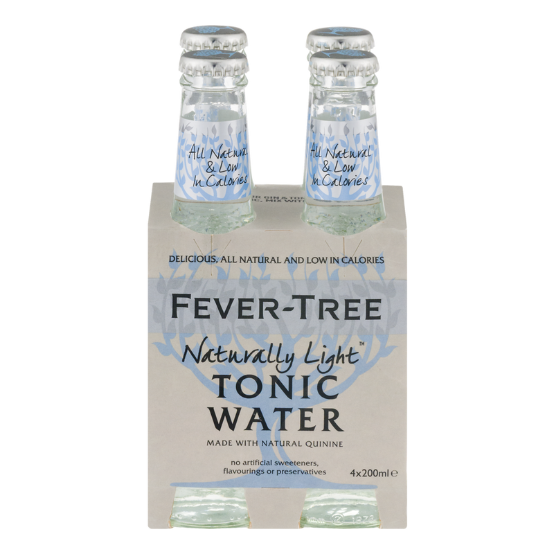 FEVER TREE LIGHT TONIC WATER [4 x200M]