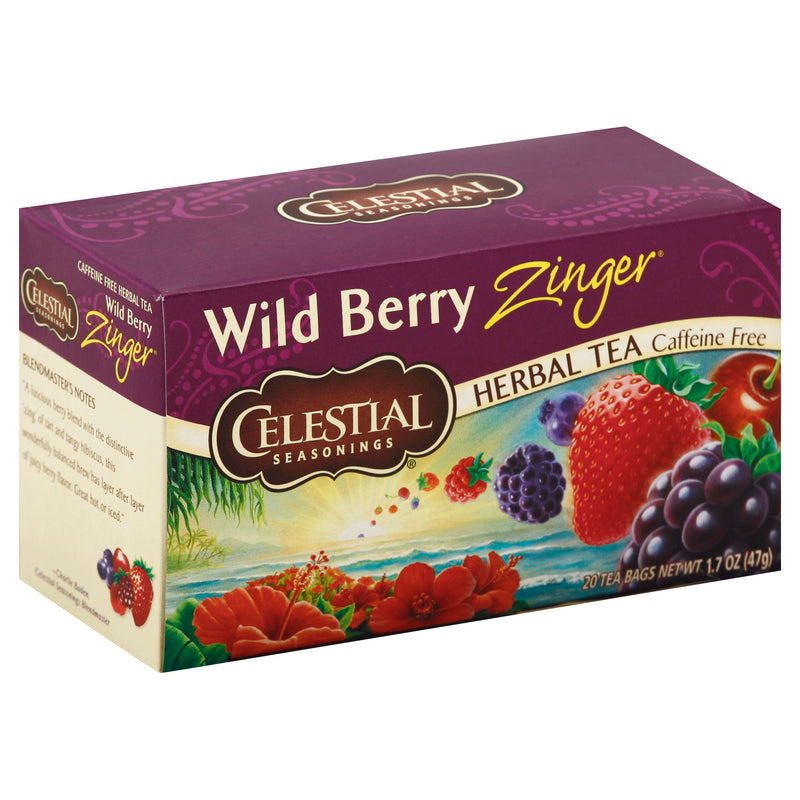 CELESTIAL WILDBERRY ZINGER TEA [20 BAGS]