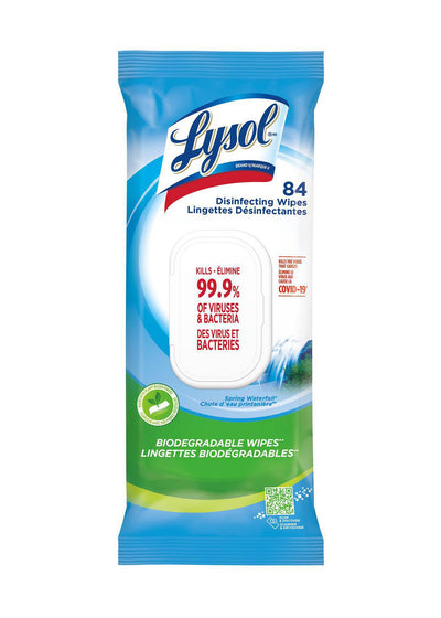LYSOL DISINFECT WIPES SPRING [84 PK]