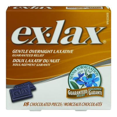 EXLAX CHOCOLATE TABS [18 S]
