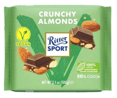 RITTER SPORT VEGAN Crunchy Almonds, 100g