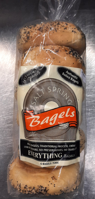 SALTSPRING ORG BAGEL EVERYTHNG [6 PK]