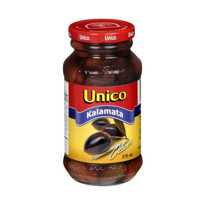 UNICO WHOLE KALAMATA OLIVES [375 ML]