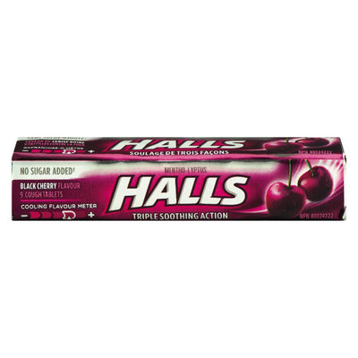 HALLS SUCROSE FREE BLACK CHERR [9 s]