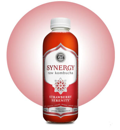 GT'S ORGANIC RAW KOMBUCHA Strawberry Serenity, 480 ML