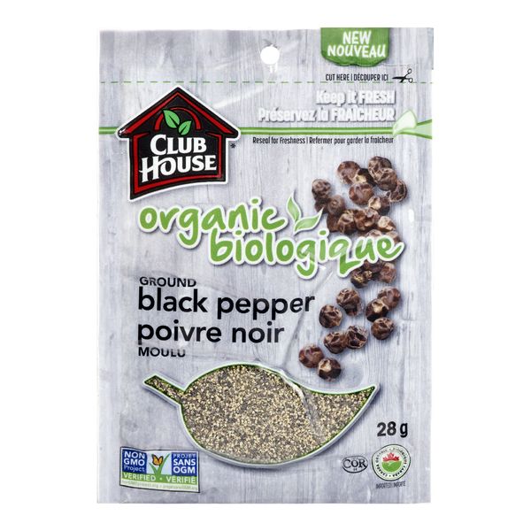 CLUB HOUSE ORG BLK GROUND PEPP [28 G]