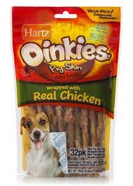 HARTZ OINKIES MINI CHICKEN [32 pkg]