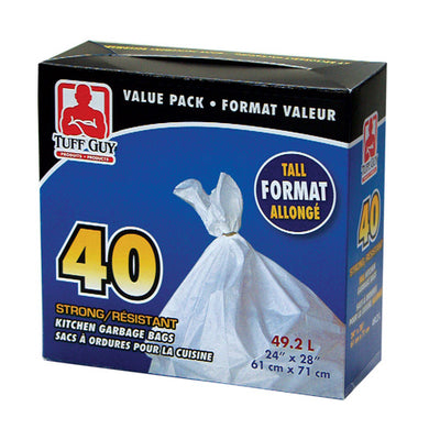 TUFF GUY KITCHEN GARBAGE BAGS [40 PK]