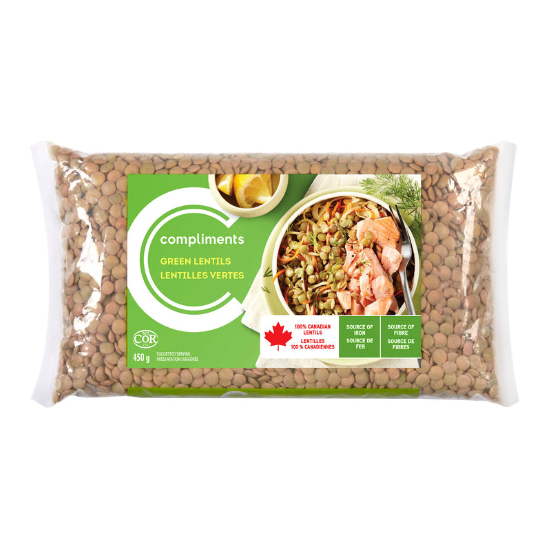 COMPLIMENTS GREEN LENTILS [450 G]