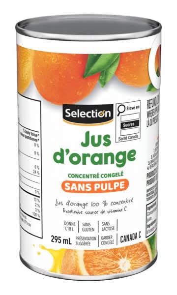 SELECTION FROZEN ORANGE JUICE CONCENTRATE [295 ML]