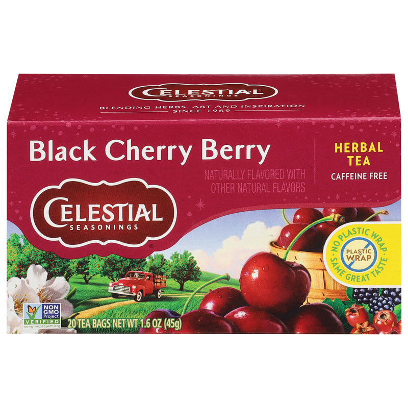 CELESTIAL BLACK CHERRY TEA [20 BAGS]