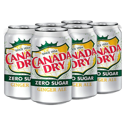 CANADA DRY ZERO GINGERALE MINI [6 X222M]