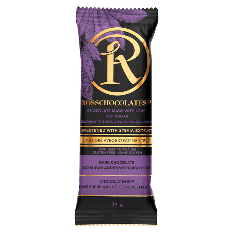 ROSS CHOCOLATES No Sugar Dark, 34g